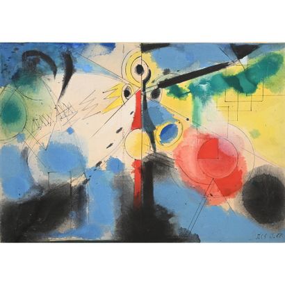 ACS Jozsef. (1914-1990). Yugoslav painter....