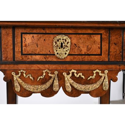 CABINET SUR SON PIETEMENT LOUIS XIII en placage...