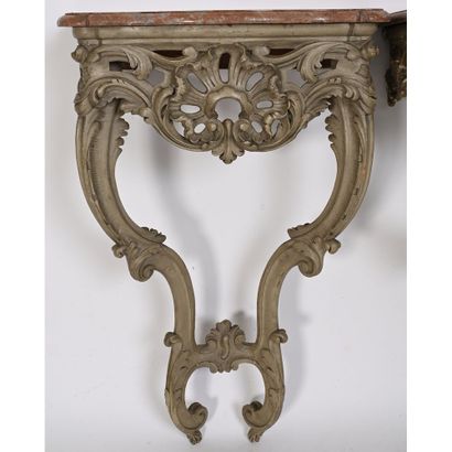PAIRE DE CONSOLES D’ENTRE DEUX LOUIS XV en...