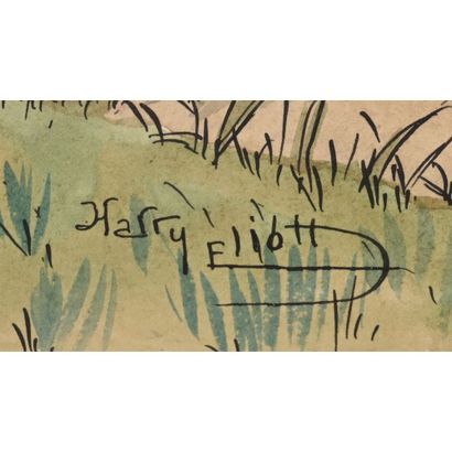 HARRY ELIOTT. (1882-1959). «Monsieur le curé...