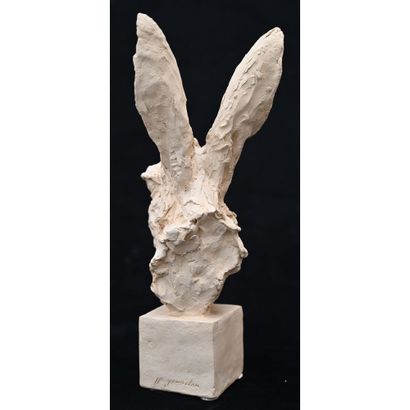 GOURDON Jean-Paul. (1956). «Buste de lièvre...