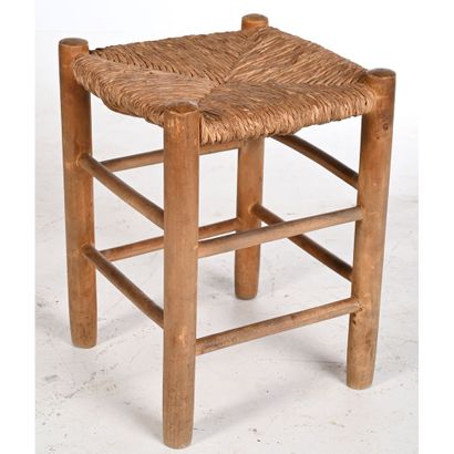 PERRIAND Charlotte (Attributed to). TABOURET...