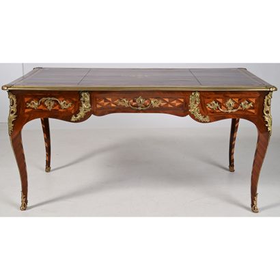 JOLI BUREAU PLAT LOUIS XV toutes faces de...