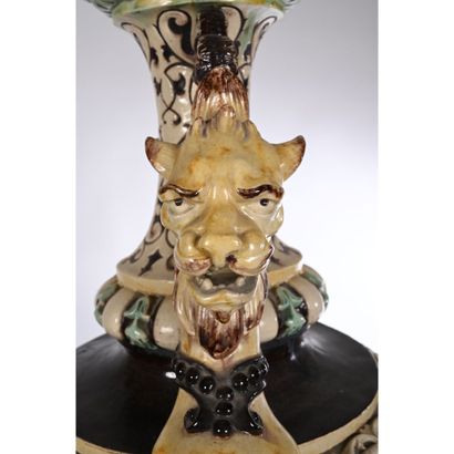 ONNAING. PAIR OF ceramic APPARAT VASES with...