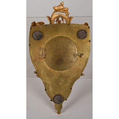 Gilt bronze LOUIS XVI APPLIQUE CARTEL in...