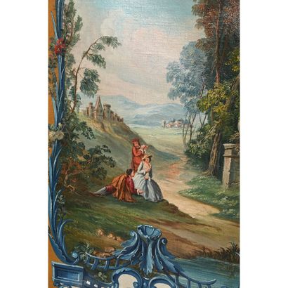 PARAVENT DANS L’ESPRIT LOUIS XV à 4 feuilles...
