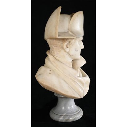 BUST of Napoleon Bonaparteen white marble...