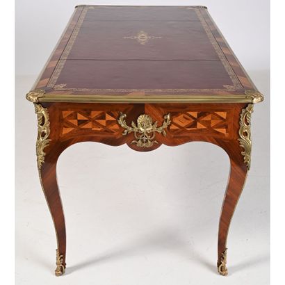 JOLI BUREAU PLAT LOUIS XV toutes faces de...