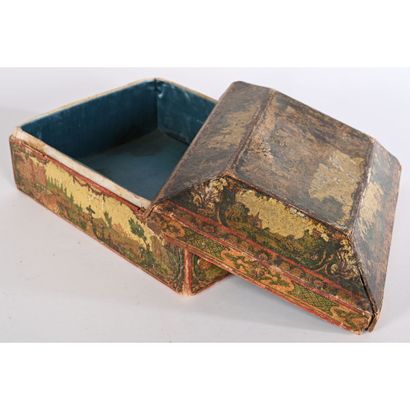 LOUIS XV PERRUQUE BOX in Arte Povera decorated...