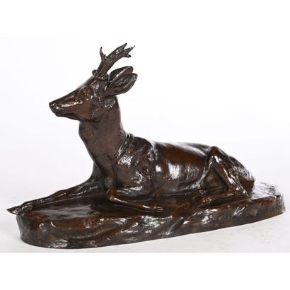 MASSON Clovis Edmond. (1838-1913). «Chevreuil...