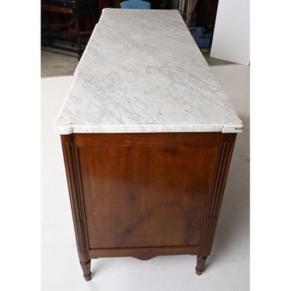 LOUIS XVI ENFILADE in mahogany and mahogany...