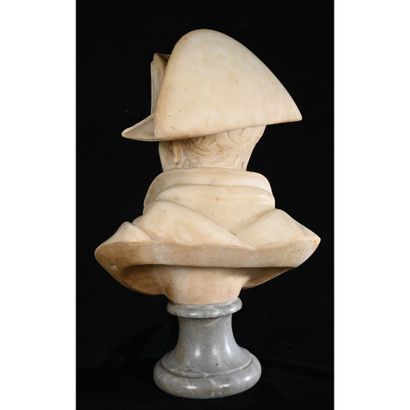 BUST of Napoleon Bonaparteen white marble...