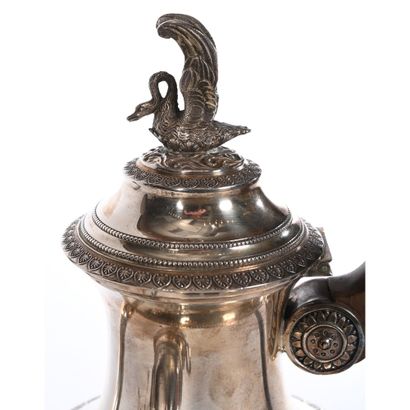 EMPIRE STYLE TEA-CAFE SERVICE in solid silver,...