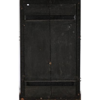 JAPANESE lacquer and hardstone PANEL depicting...