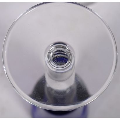 SAINT-LOUIS. 10 COUPES A CHAMPAGNE en cristal...