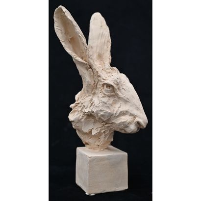GOURDON Jean-Paul. (1956). «Buste de lièvre...