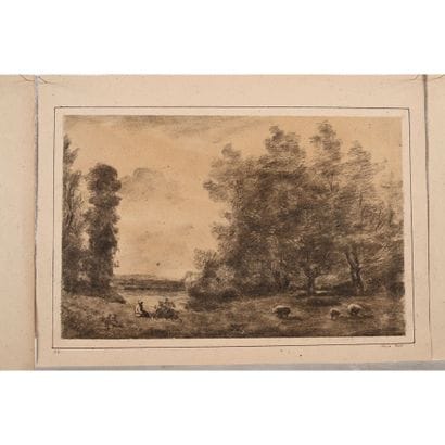 SCHOOL OF ARRAS. SET OF 6 XIXth CENTURY CHARCOAL...