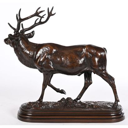 BONHEUR Isidore Jules. (1827-1901). «Cerf...