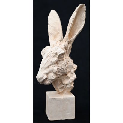 GOURDON Jean-Paul. (1956). «Buste de lièvre...