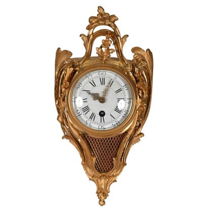 Gilt bronze LOUIS XVI APPLIQUE CARTEL in...