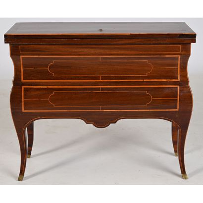 RARE BUREAU DE CHANGEUR RÉGENCE en placage...