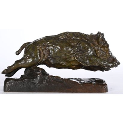 LAPLANCHE Pierre-Albert. (1826-1873). «Sanglier...