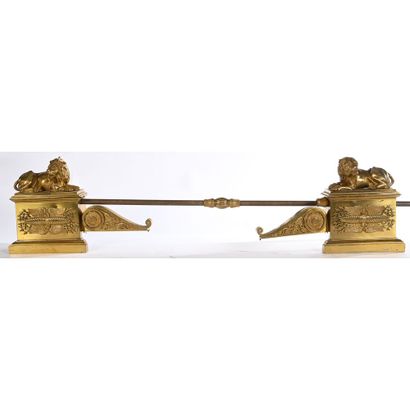 Gilt bronze EMPIRE FOYER BAR decorated with...
