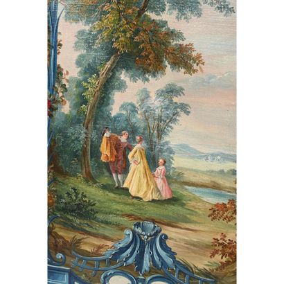 PARAVENT DANS L’ESPRIT LOUIS XV à 4 feuilles...