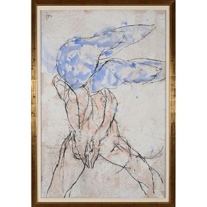 SIGNATURE non identifiée. «Etude de formes»....