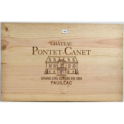 6 Btles CBO Château PONTET CANET, Pauillac,...