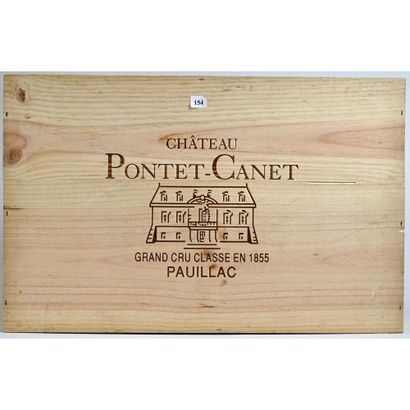 6 Btles CBO Château PONTET CANET, Pauillac,...