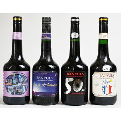12 Btles de BAGNYULS,différentes cuvées.