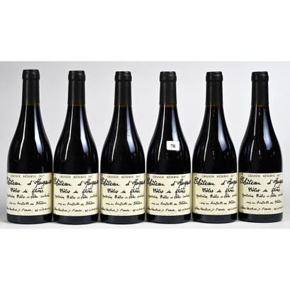 6 Btles (50cl) Carton Château d’HUGUES, Côtes-du-Rhône...