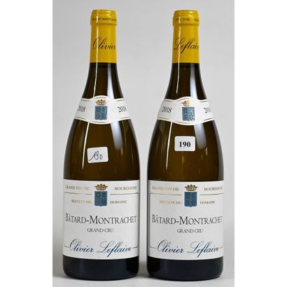 2 Btles BATARD MONTRACHET, GC, Leflaive,...