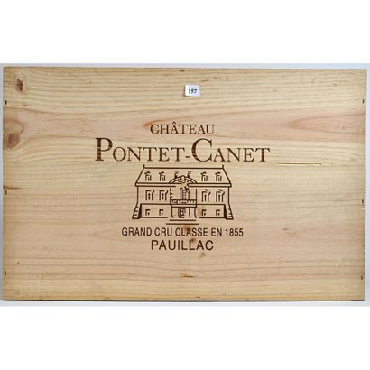 6 Btles CBO Château PONTET CANET, Pauillac,...