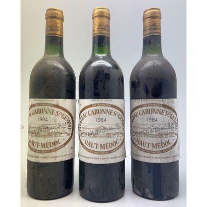 3 Btles Château CARONNE SAINTE GEMME, 1984....