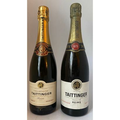 2 Btles Champagne TAITTINGER dont 1 Btle...