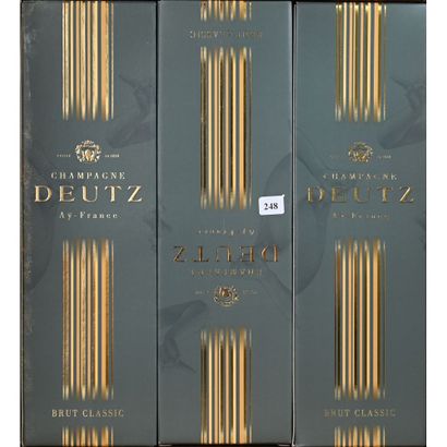 3 Magnums Champagne DEUTZ Classique. Sous...