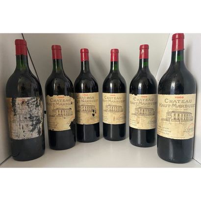 6 Magnums Château HAUT MARBUZET, 1988. (2...