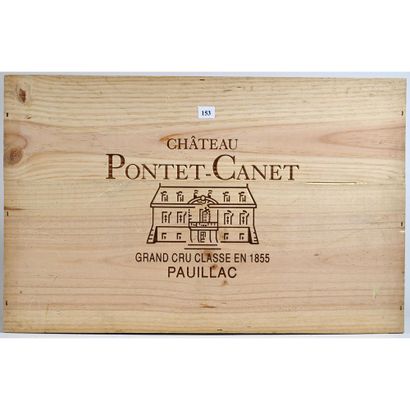6 Btles CBO Château PONTET CANET, Pauillac,...