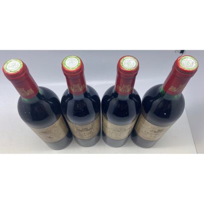 4 Btles Château FORTS DE LATOUR, 1978. (Etiquettes...