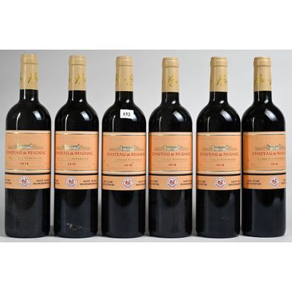 6 Btles Château REGNAC, Bordeaux supérieur,...