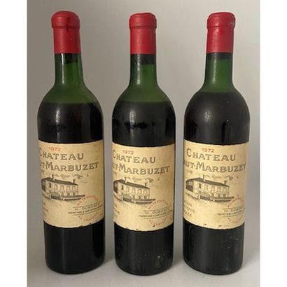 2 Btles Château HAUT MARBUZET, 1972. (ME+...