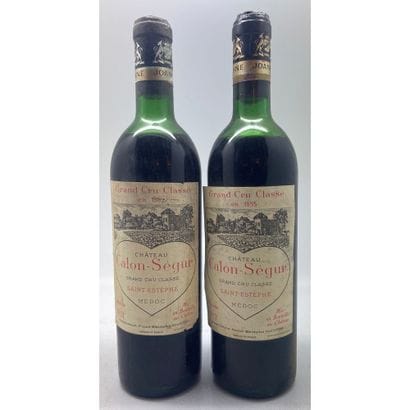 2 Btles Château CALON SEGUR, 1972. (Haute...