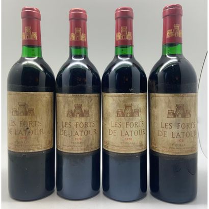 4 Btles Château FORTS DE LATOUR, 1978. (Etiquettes...