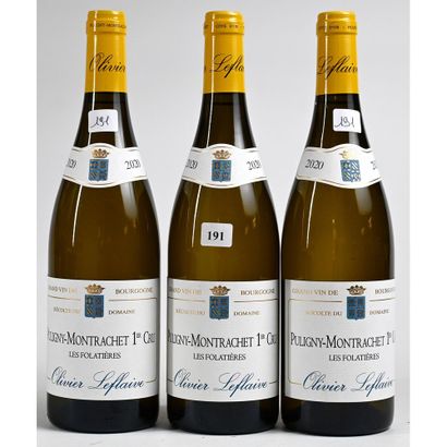 3 Btles PULIGNY MONTRACHET, «Les Folatières»,...