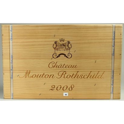6 Btles CBO Château MOUTON ROTHSCHILD, 2008....