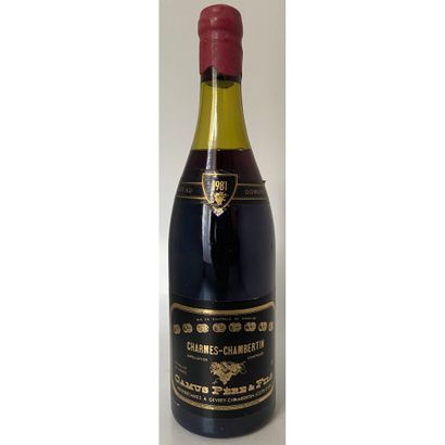 1 Btle CHARMES CHAMBERTIN, Camus, 1981. (Capsule...