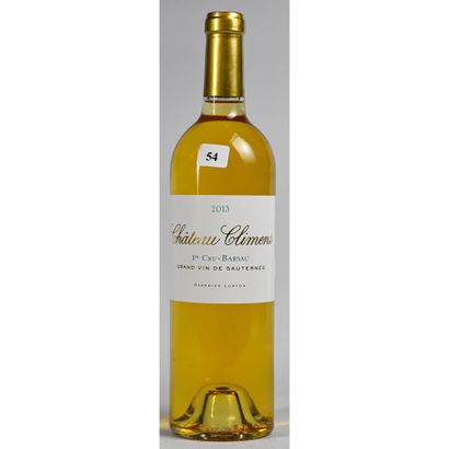 1 Btle Château CLIMENS, 1er Cru, 2013.