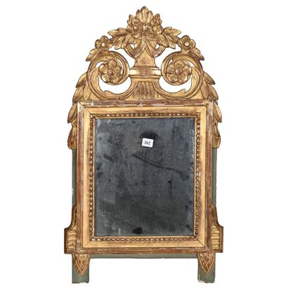 PETITE GLACE A FRONTON LOUIS XVI en bois...